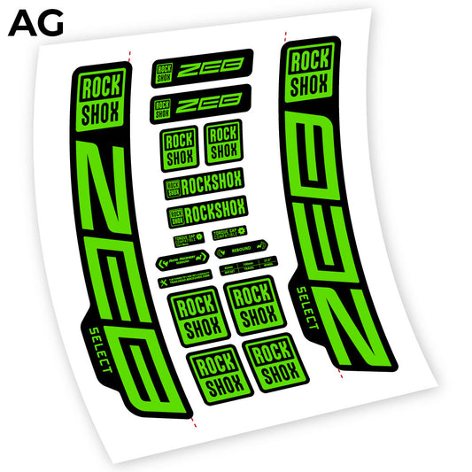 Decal Rock Shox Zeb Select 2021, Bike Fork, sticker vinyl