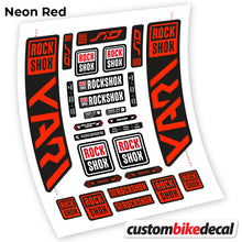 Load image into Gallery viewer, Decal, Rock Shox Yari 2021, Bike Fork Sticker Vinyl
