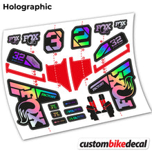 Load image into Gallery viewer, Decal, FOX 32 Step Cast Factory Mk2 2021 2022 y 2023, Bike Fork, Sticker Vinyl
