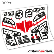 Load image into Gallery viewer, Decal, FOX 32 Step Cast Factory Mk2 2021 2022 y 2023, Bike Fork, Sticker Vinyl
