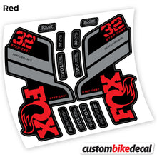 Load image into Gallery viewer, Decal, Fox 32 SC Performance Step Cast 2021, Bike Fork Sticker vinyl
