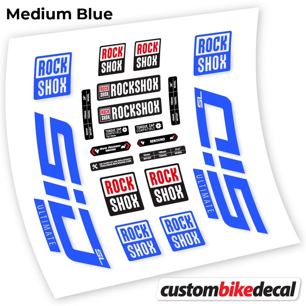 Decal, Rock Shox Sid SL 2021, Bike Fork, Sticker Vinyl