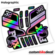 Load image into Gallery viewer, Decal, Fox 32 SC Performance Step Cast 2021, Bike Fork Sticker vinyl
