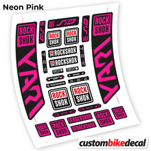 Load image into Gallery viewer, Decal, Rock Shox Yari 2021, Bike Fork Sticker Vinyl
