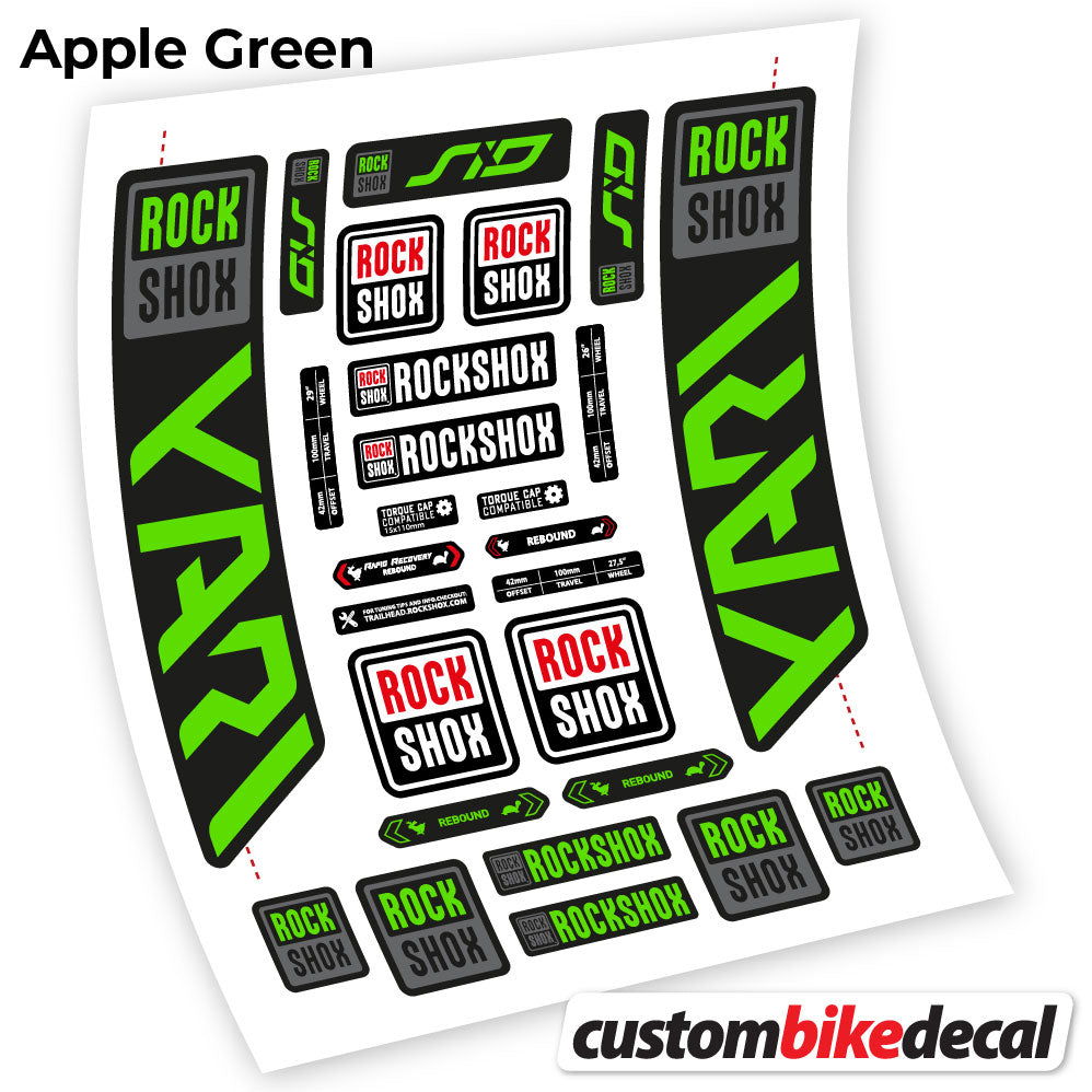 Decal, Rock Shox Yari 2021, Bike Fork Sticker Vinyl