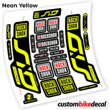 Load image into Gallery viewer, Decal, Rock Shox Sid Ultimate 2020, Bike Fork Sticker Vinyl
