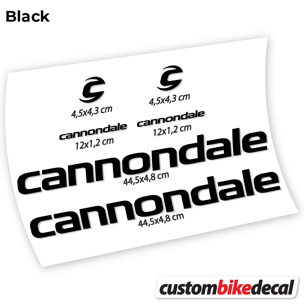 Set Adesivi Cannondale Bianco – 11 Pezzi In Vinile Per Bici, EBike, BMX, MTB – UV Resistente E Impermeabile, Made In Germany