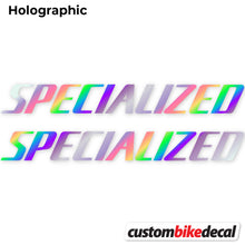 Load image into Gallery viewer, Decal, Specialized, Bike Frame Sticker Vinyl
