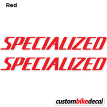 Load image into Gallery viewer, Decal, Specialized, Bike Frame Sticker Vinyl
