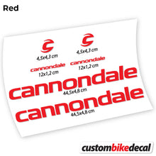 Load image into Gallery viewer, Decal, Cannondale, Bike Frame, Sticker Vinyl
