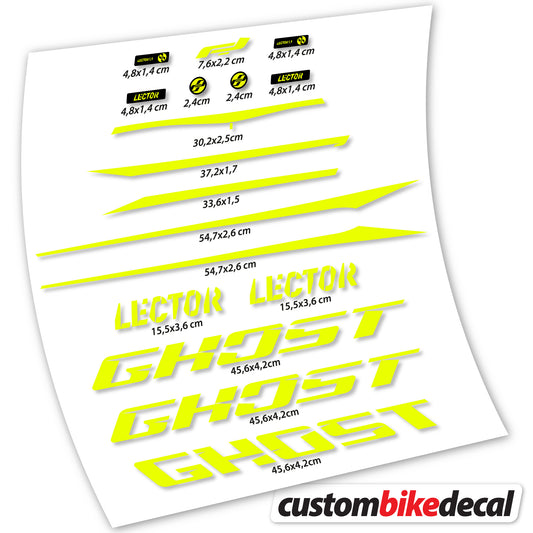 Aufkleber Ghost Lector, Rahmenaufkleber Vinyl