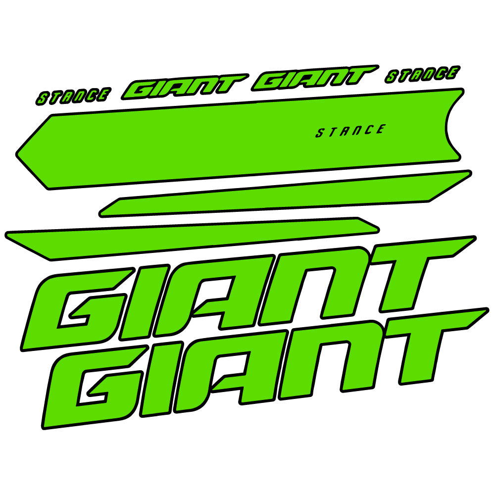 Aufkleber Giant Stance 2021, Rahmen, Sticker Vinyl