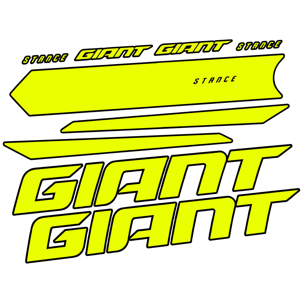 Aufkleber Giant Stance 2021, Rahmen, Sticker Vinyl