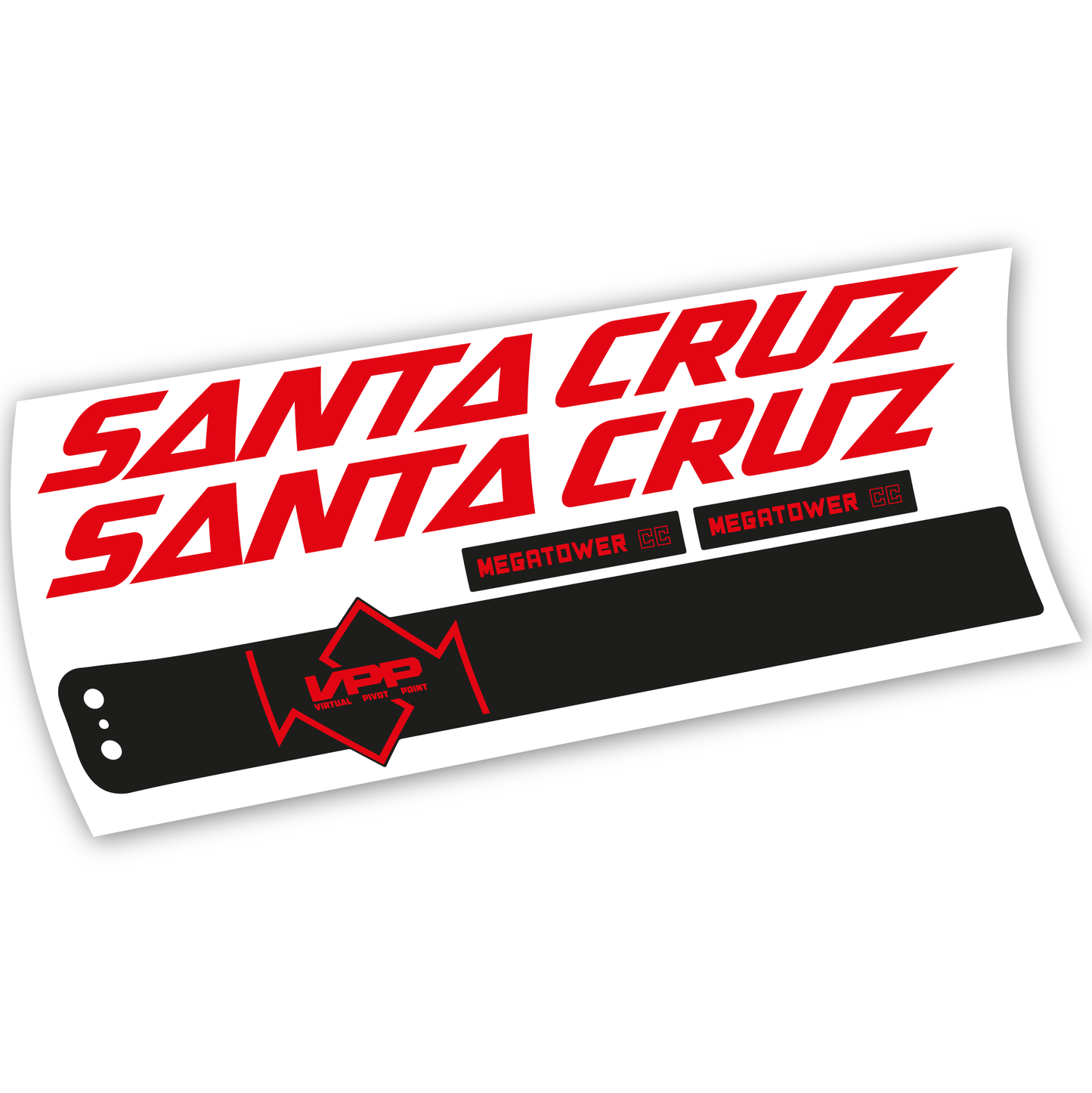 Aufkleber, Santa Cruz Megatower CC 2020, Rahmen, Vinyl-Aufkleber