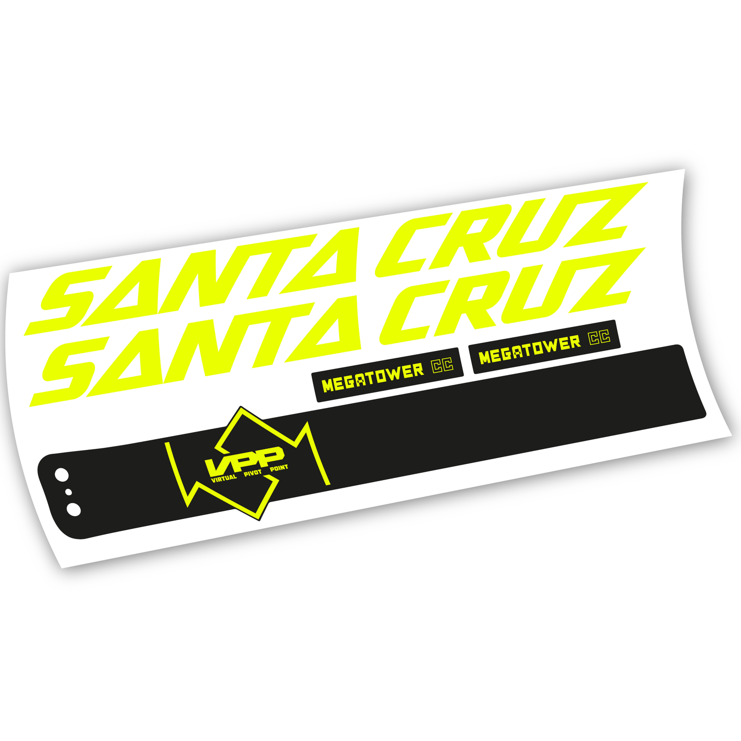 Aufkleber, Santa Cruz Megatower CC 2020, Rahmen, Vinyl-Aufkleber