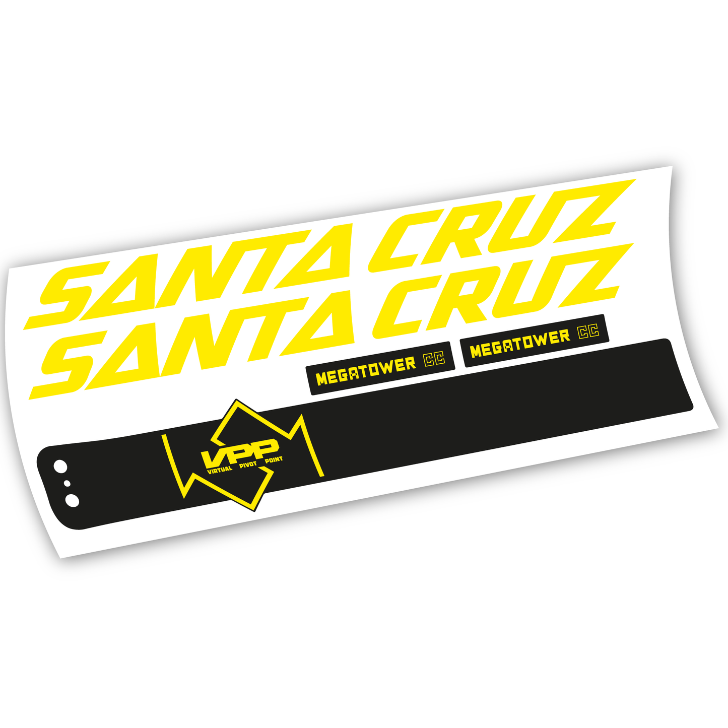 Aufkleber, Santa Cruz Megatower CC 2020, Rahmen, Vinyl-Aufkleber