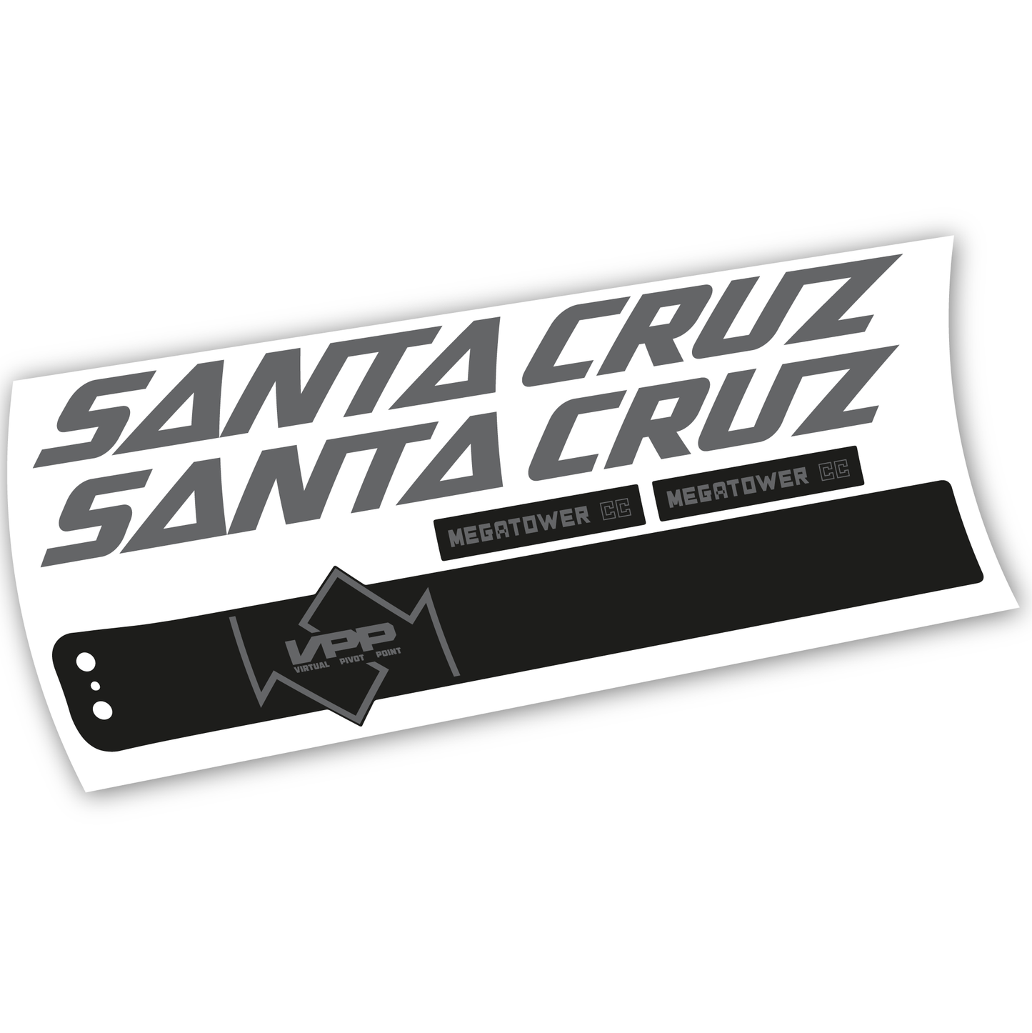 Aufkleber, Santa Cruz Megatower CC 2020, Rahmen, Vinyl-Aufkleber
