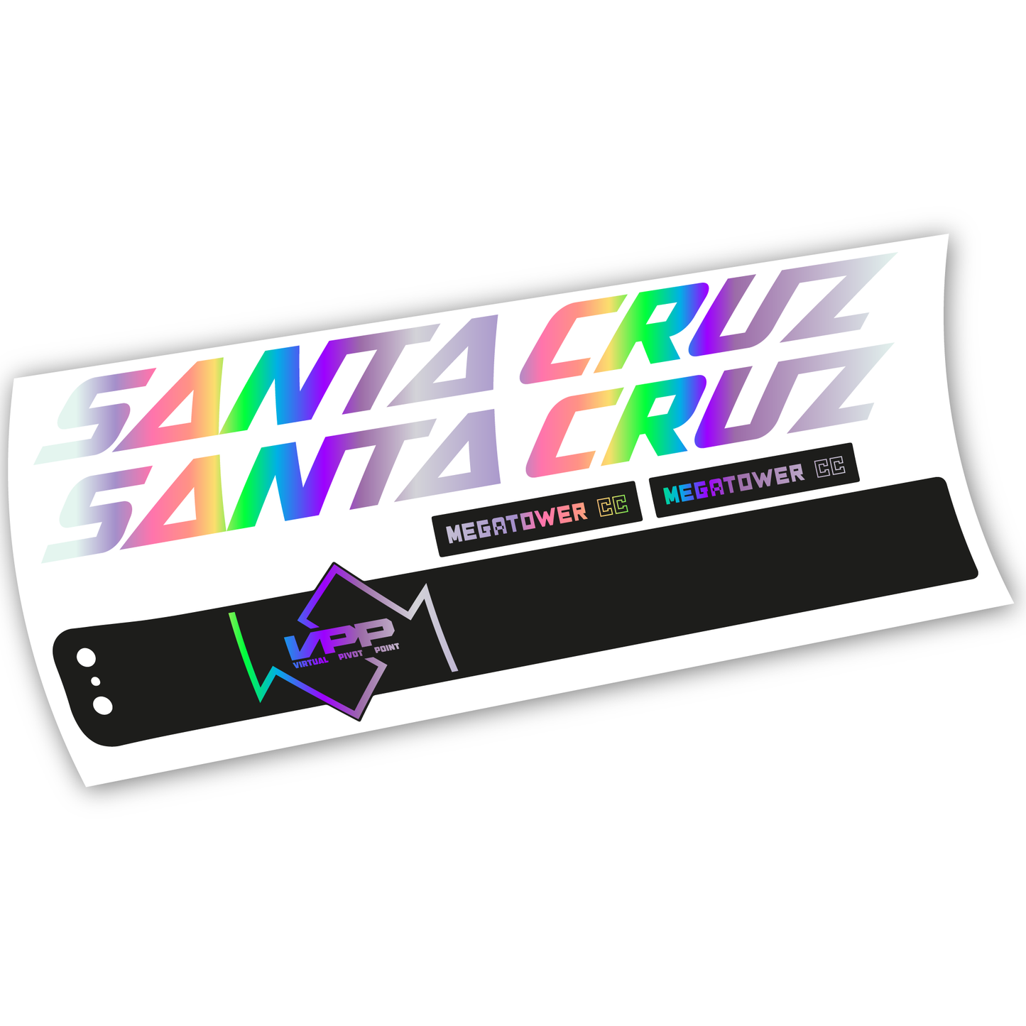 Aufkleber, Santa Cruz Megatower CC 2020, Rahmen, Vinyl-Aufkleber