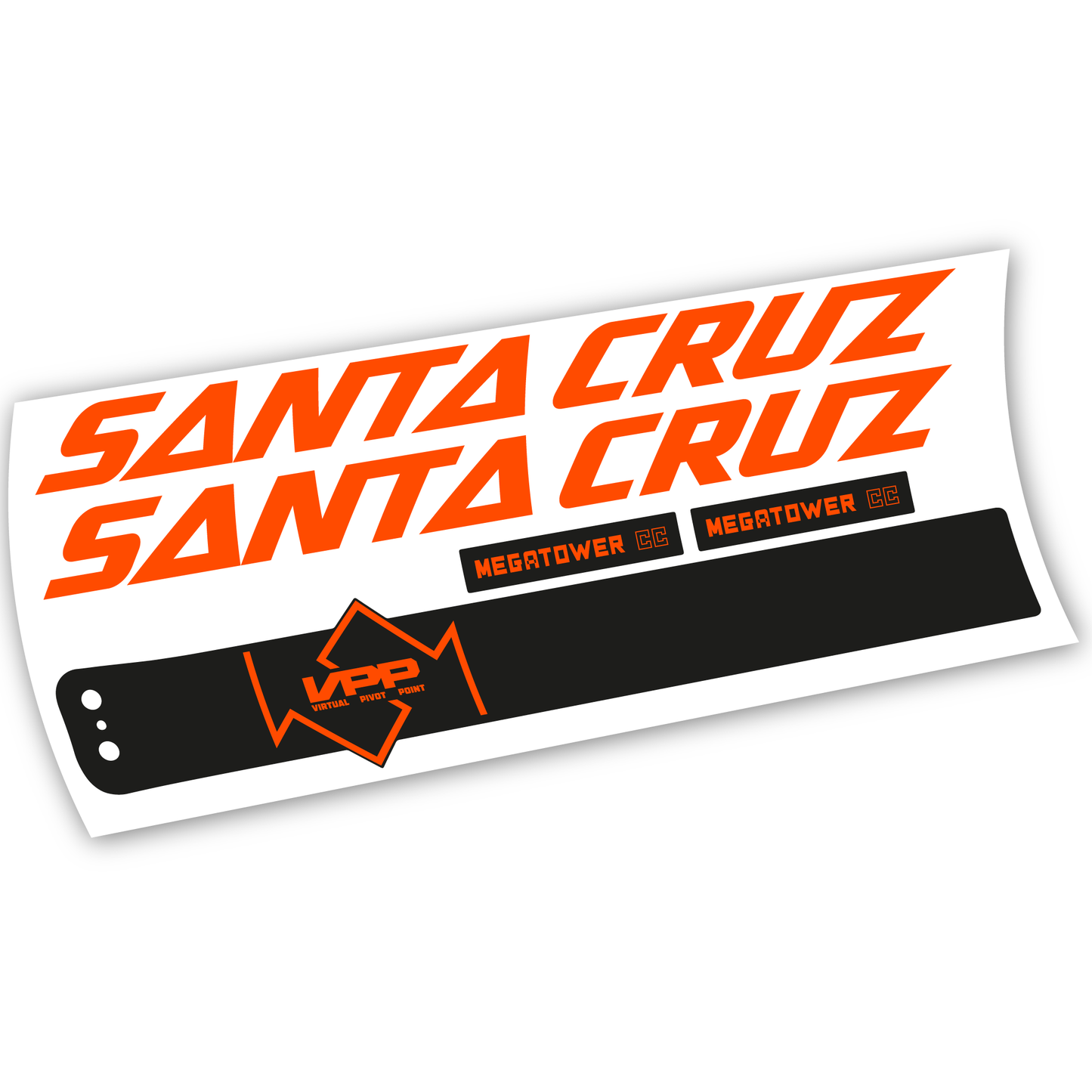 Aufkleber, Santa Cruz Megatower CC 2020, Rahmen, Vinyl-Aufkleber