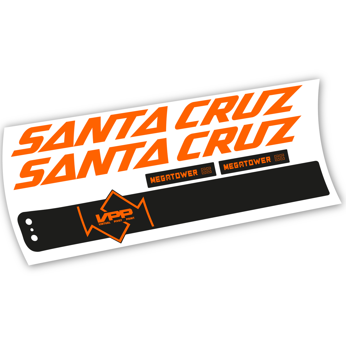 Aufkleber, Santa Cruz Megatower CC 2020, Rahmen, Vinyl-Aufkleber