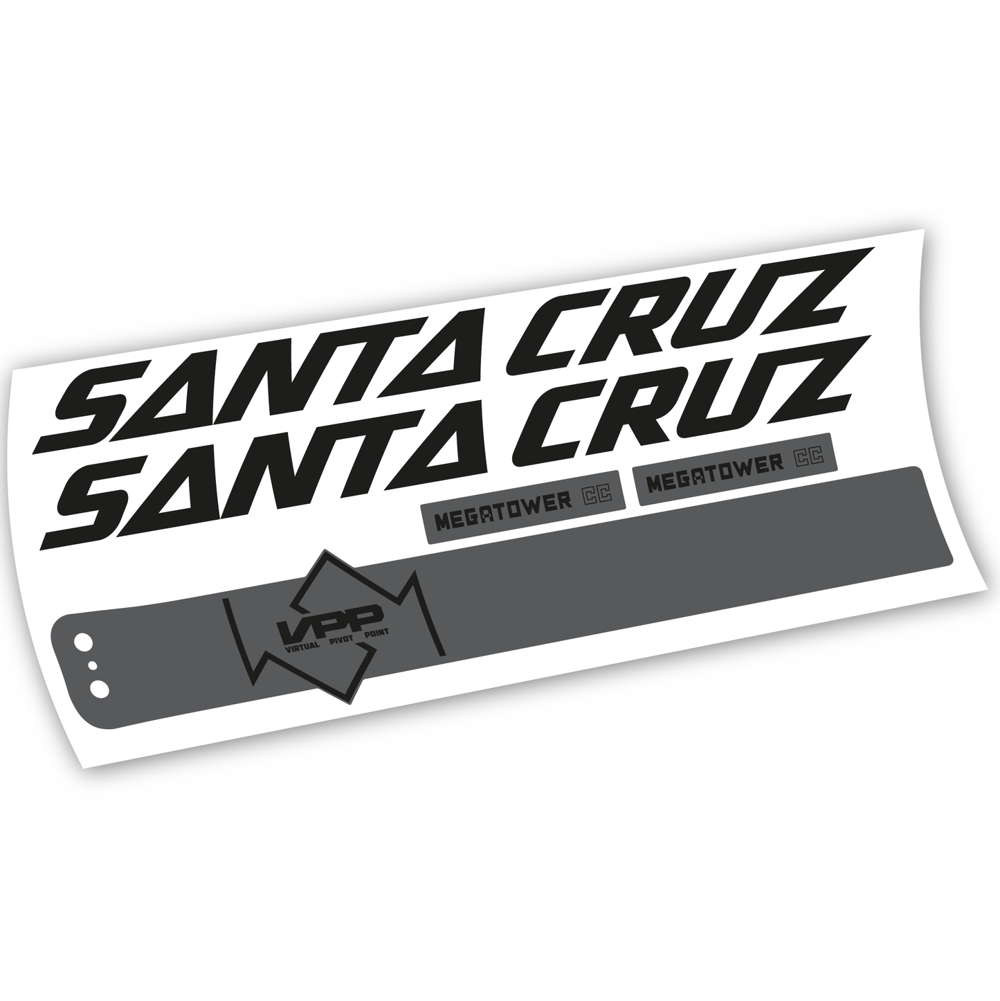 Aufkleber, Santa Cruz Megatower CC 2020, Rahmen, Vinyl-Aufkleber