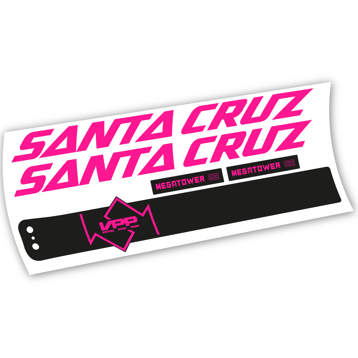 Aufkleber, Santa Cruz Megatower CC 2020, Rahmen, Vinyl-Aufkleber