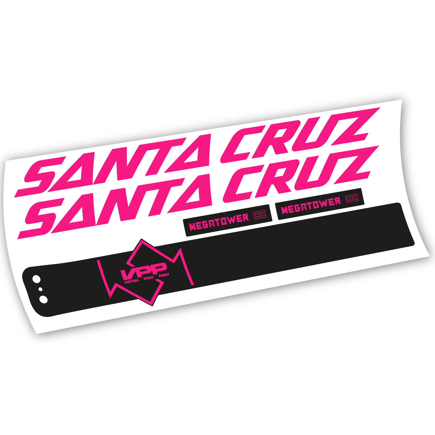 Aufkleber, Santa Cruz Megatower CC 2020, Rahmen, Vinyl-Aufkleber