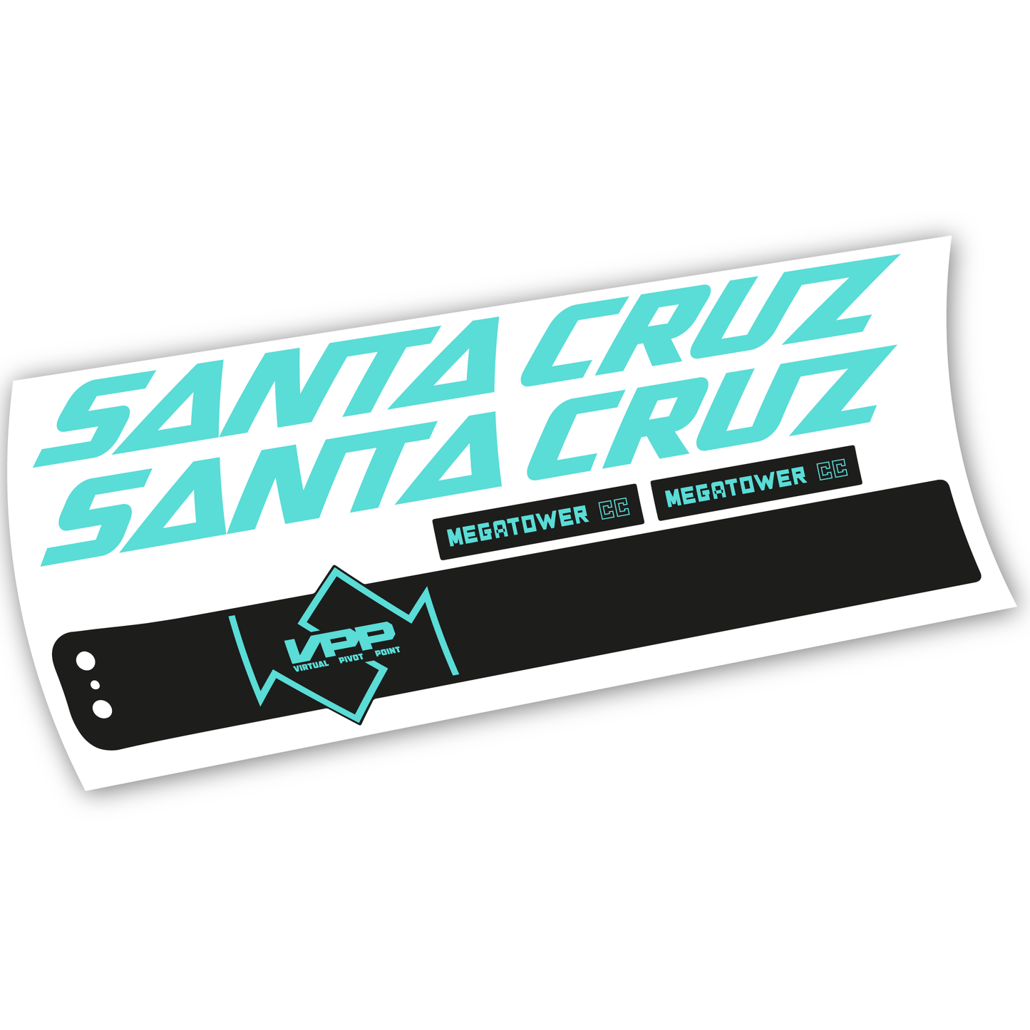 Aufkleber, Santa Cruz Megatower CC 2020, Rahmen, Vinyl-Aufkleber