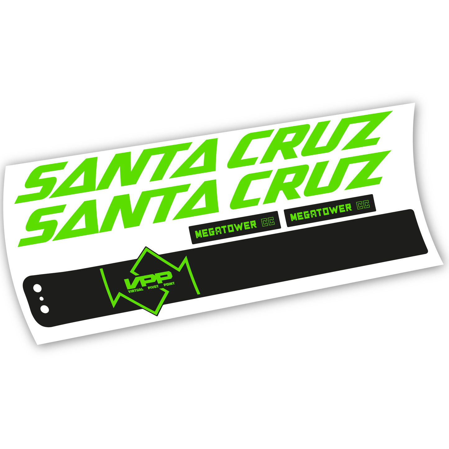 Aufkleber, Santa Cruz Megatower CC 2020, Rahmen, Vinyl-Aufkleber