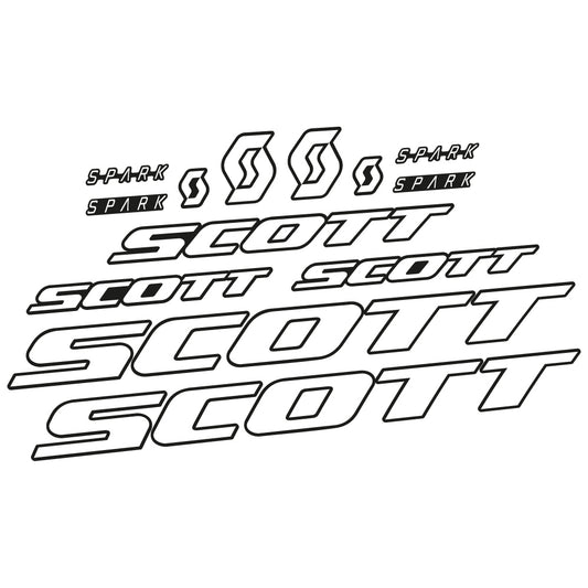 Aufkleber Scott Spark RC 2022, Rahmen, Sticker Vinyl