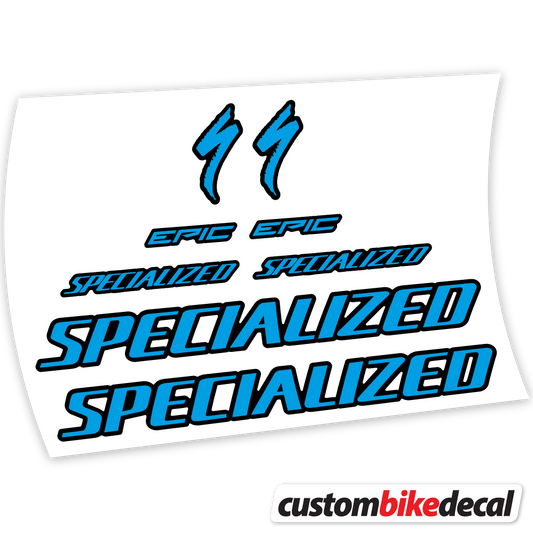 Aufkleber Specialized Epic Expert Carbon 2020, Rahmenaufkleber Vinyl