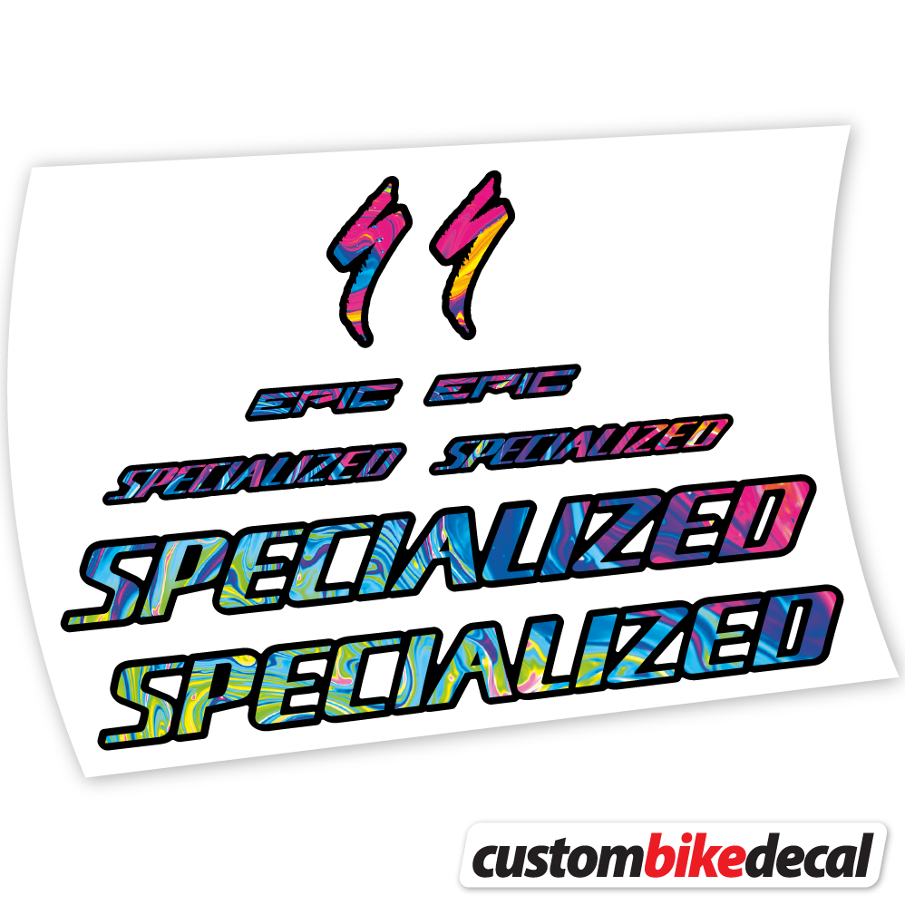 Aufkleber Specialized Epic Expert Carbon 2020, Rahmenaufkleber Vinyl