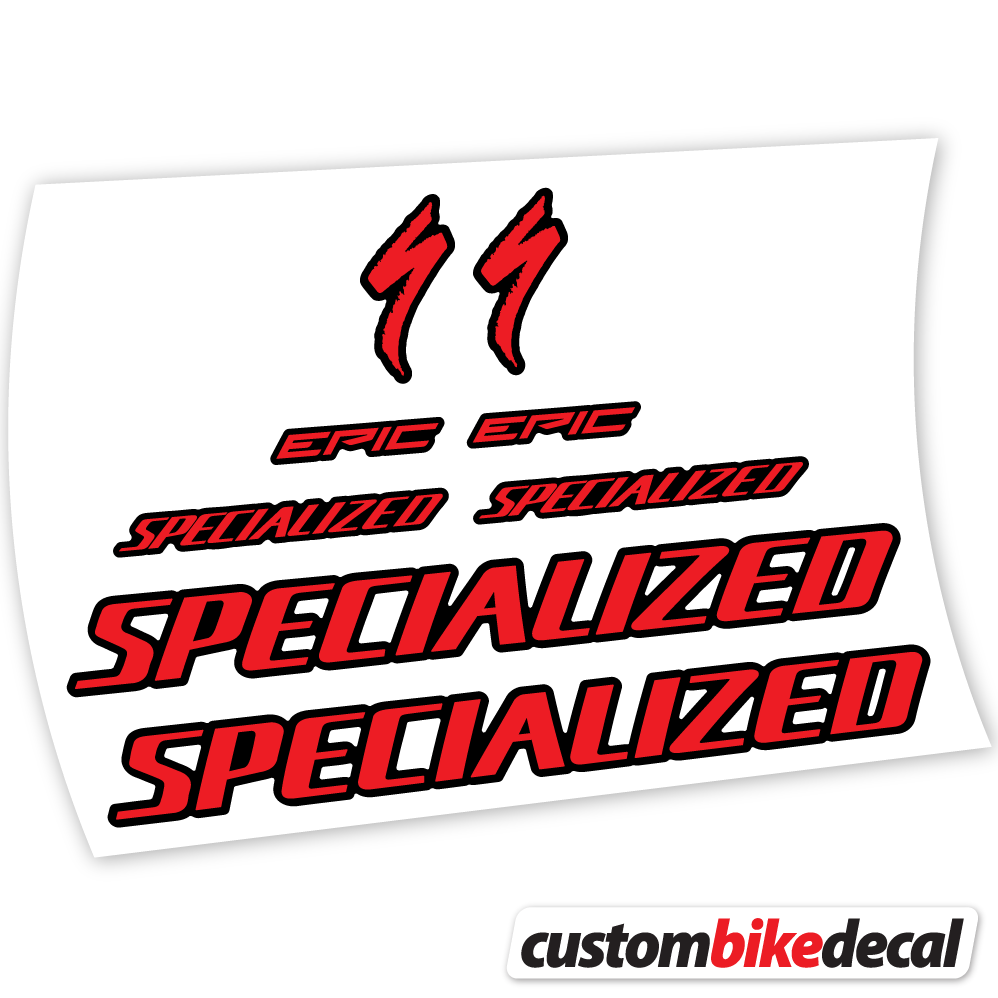 Aufkleber Specialized Epic Expert Carbon 2020, Rahmenaufkleber Vinyl