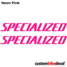 Load image into Gallery viewer, Decal, Specialized, Bike Frame Sticker Vinyl
