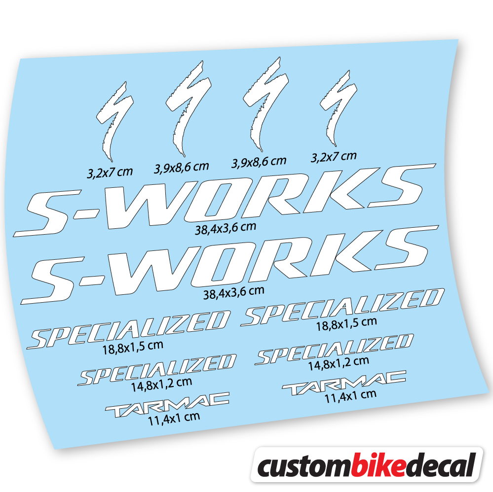 Aufkleber Specialized S-Works Tarmac, Rahmenaufkleber Vinyl