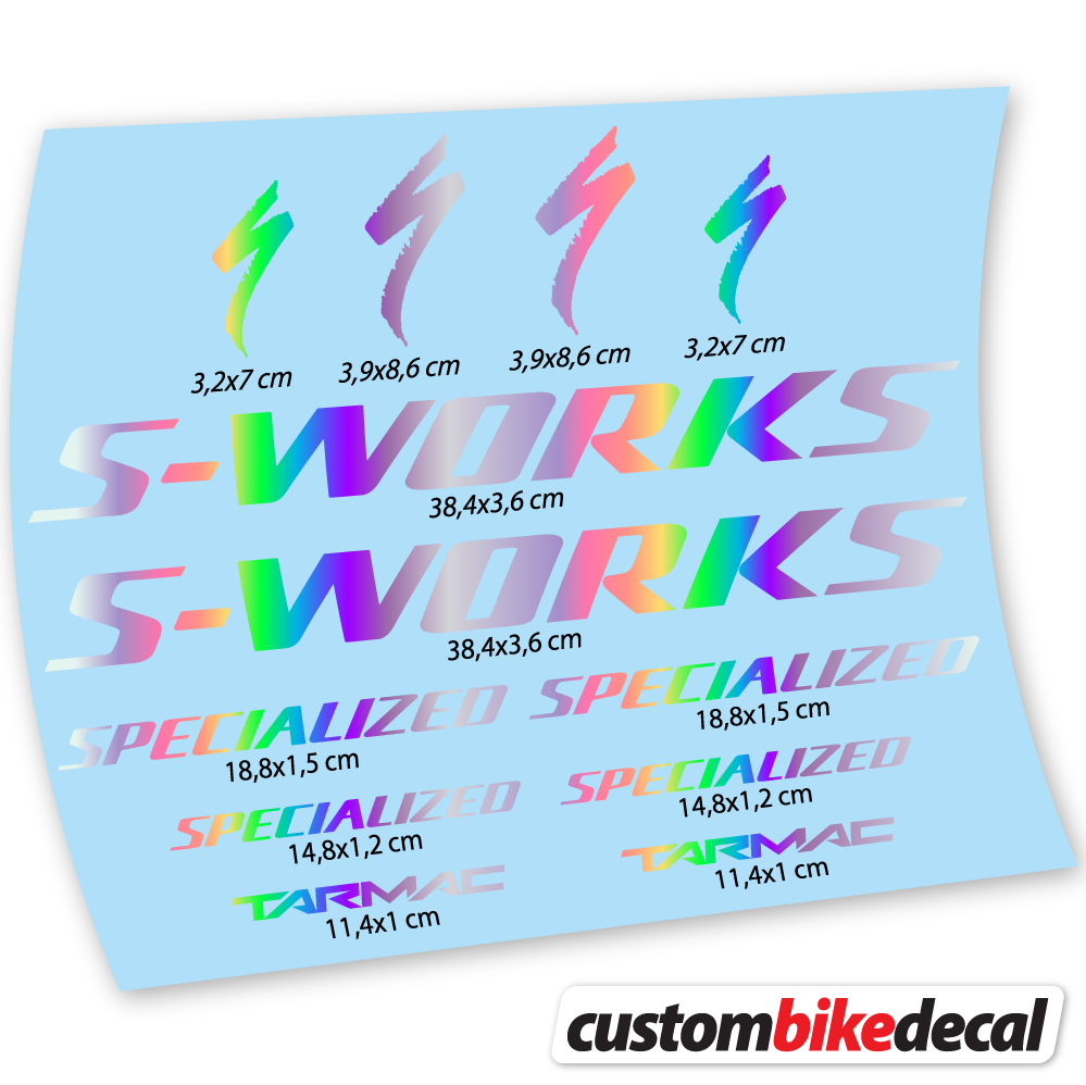 Aufkleber Specialized S-Works Tarmac, Rahmenaufkleber Vinyl