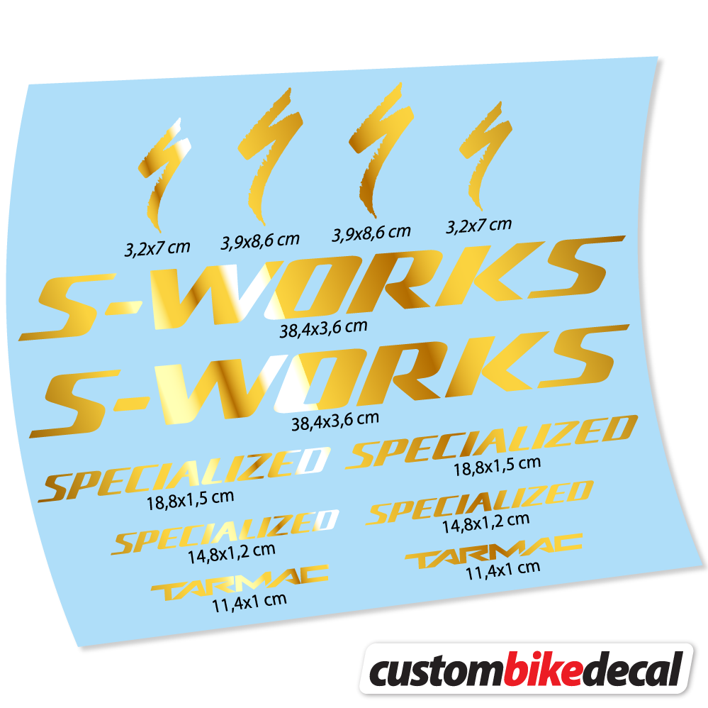 Aufkleber Specialized S-Works Tarmac, Rahmenaufkleber Vinyl