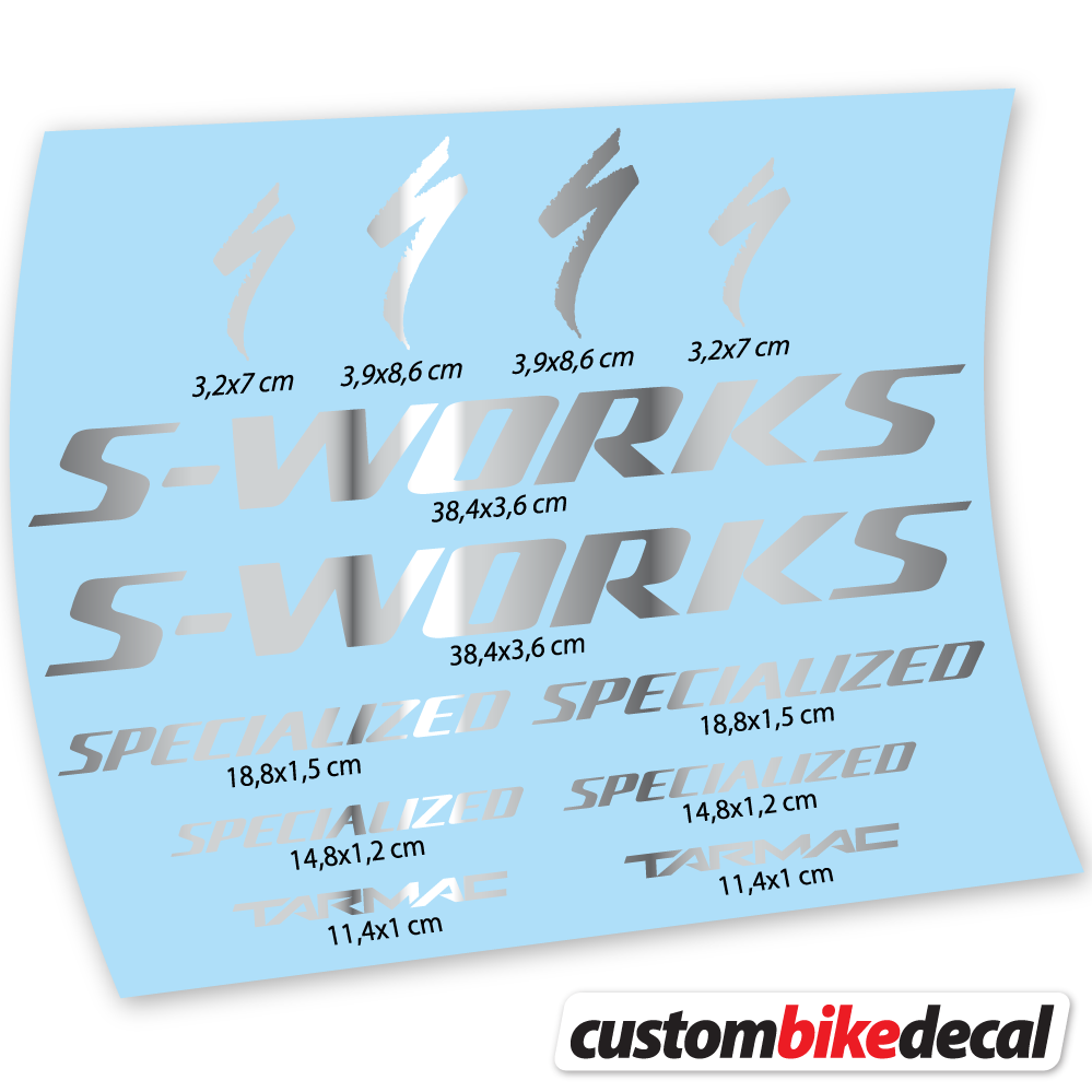 Aufkleber Specialized S-Works Tarmac, Rahmenaufkleber Vinyl
