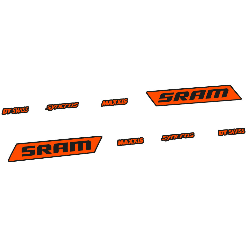 Aufkleber Sram Syncross Maxxis, kippbar, Sticker Vinyl
