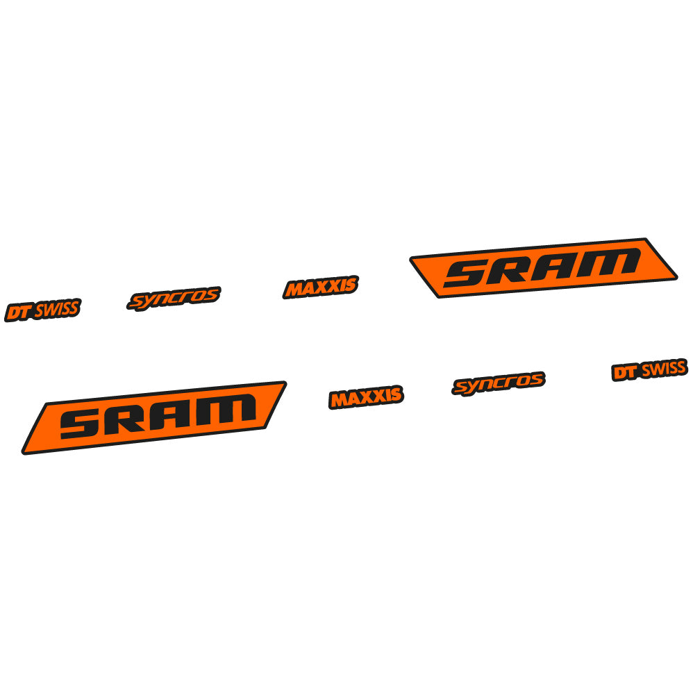 Aufkleber Sram Syncross Maxxis, kippbar, Sticker Vinyl