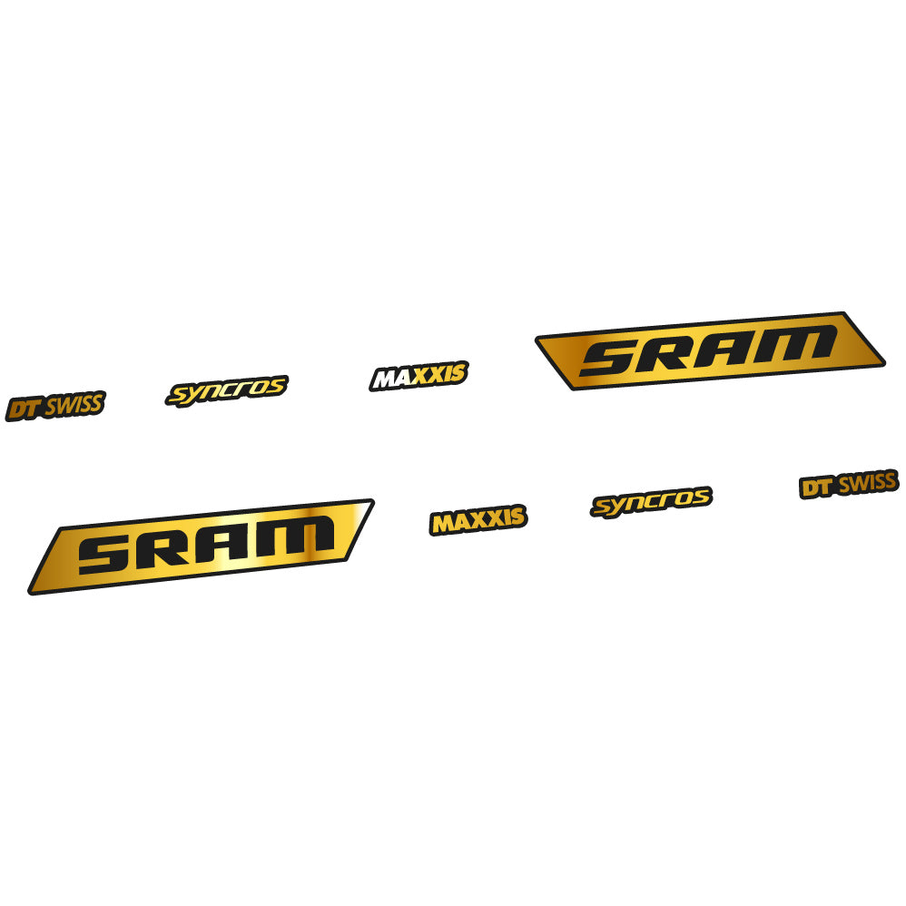Aufkleber Sram Syncross Maxxis, kippbar, Sticker Vinyl