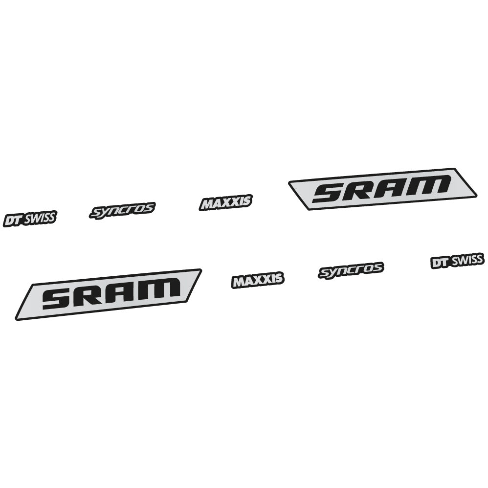 Aufkleber Sram Syncross Maxxis, kippbar, Sticker Vinyl