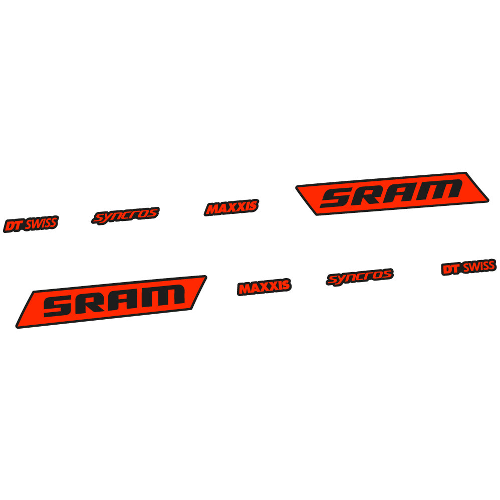 Aufkleber Sram Syncross Maxxis, kippbar, Sticker Vinyl