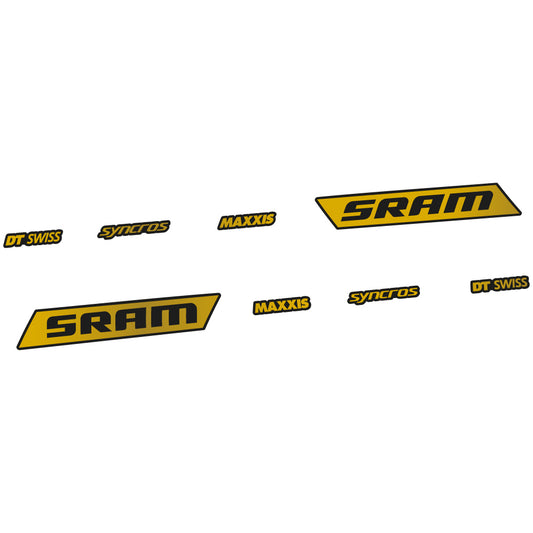 Aufkleber Sram Syncross Maxxis, kippbar, Sticker Vinyl