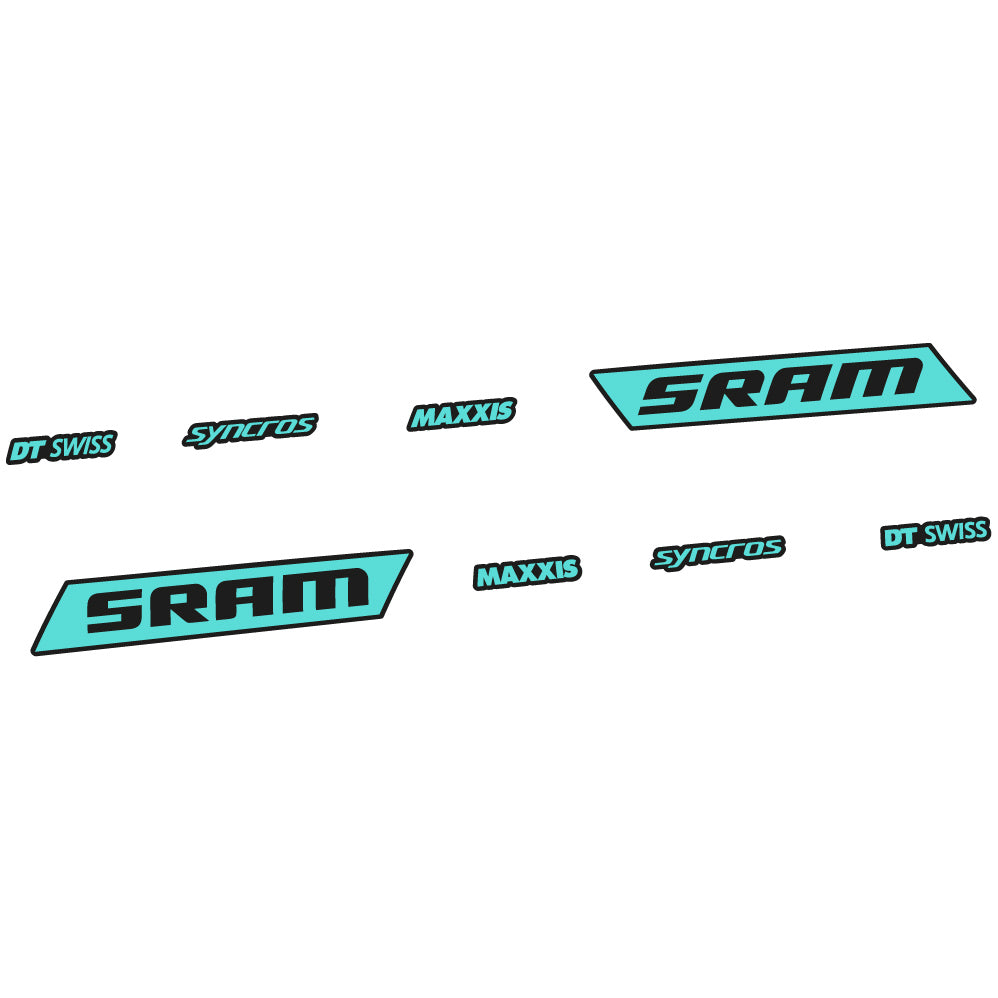 Aufkleber Sram Syncross Maxxis, kippbar, Sticker Vinyl