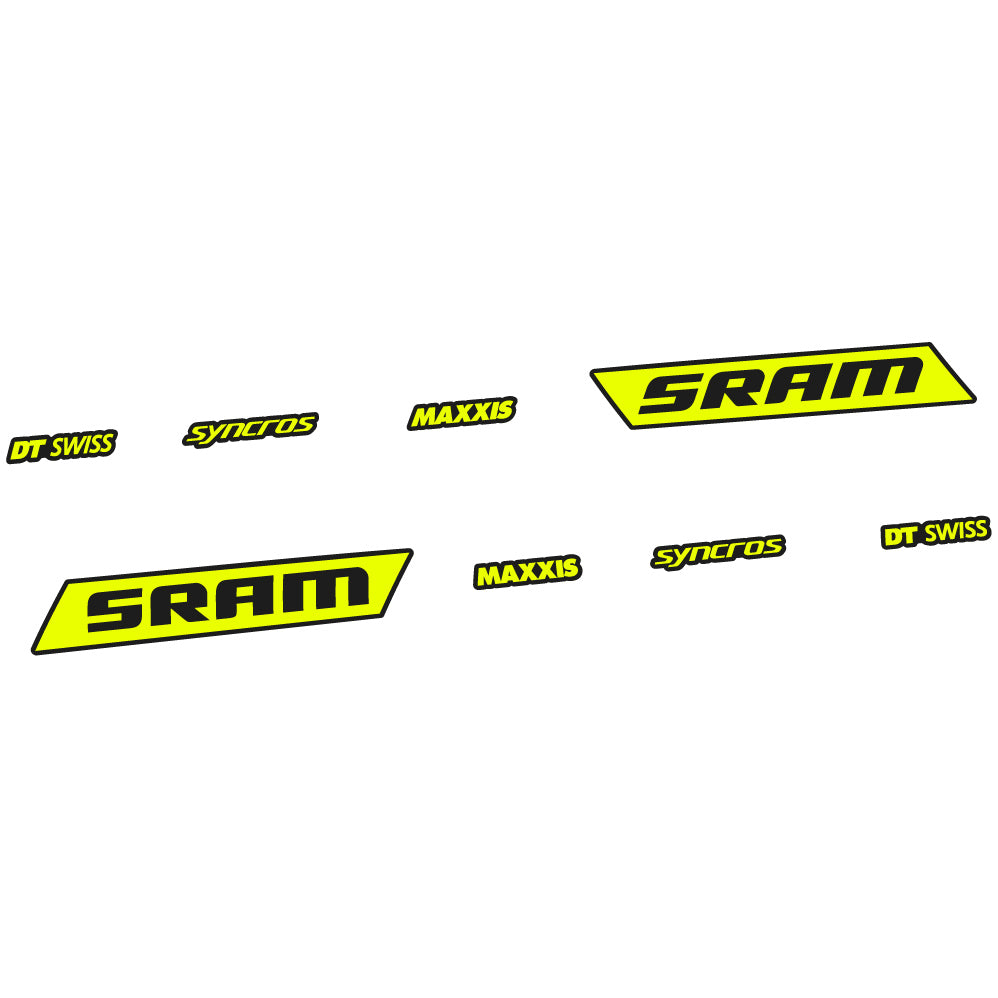Aufkleber Sram Syncross Maxxis, kippbar, Sticker Vinyl