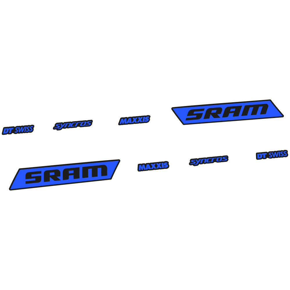 Aufkleber Sram Syncross Maxxis, kippbar, Sticker Vinyl
