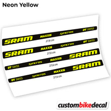 Load image into Gallery viewer, Decal, Sram DT Swiss Maxxis Syncross Sticker Vinyl
