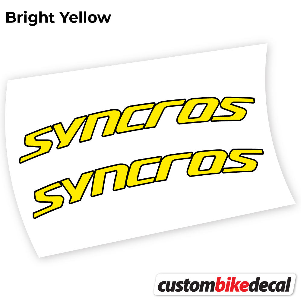 Decal, Syncross Fraser IC SL, Handlebar, Sticker Vinyl