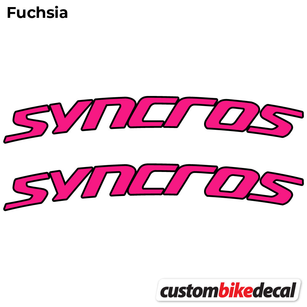 Aufkleber, Syncross Fraser IC SL, Lenkeraufkleber Vinyl